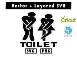 toilette svg and png files for cricut machine , anime svg , manga svg , goku svg