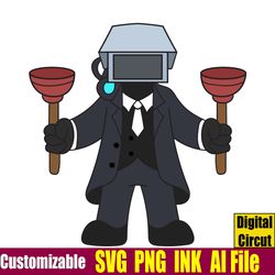 camera man svg,skibidi toilet svg, camera man skibidi toilet png, svg ink circut desgin space