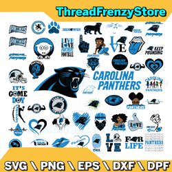 50 files carolina panthers team bundle svg, carolina panthers svg, nfl teams svg, nfl svg, png, dxf, eps