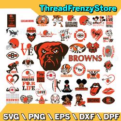 50 files cleveland browns team bundle svg, cleveland browns svg, nfl teams svg, nfl svg, png, dxf, eps, instant download