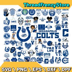 50 files indianapolis colts team bundle svg, indianapolis svg, colts svg, nfl teams svg, nfl svg,, png dxf,eps