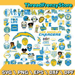 50 files los angeles chargers svg bundle, los angeles svg, chargers svg, los angeles chargers svg, nfl teams svg