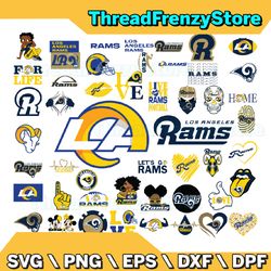 50 files los angeles rams team bundle svg, los angeles rams svg, nfl teams svg, nfl svg, png, dxf, eps, instant download