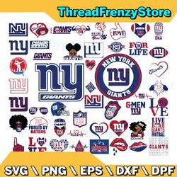 50 files new york giants team bundle svg, new york giants svg, nfl teams svg, nfl svg, png, dxf, eps, instant download