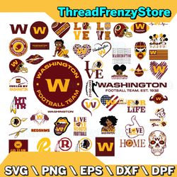 50 files washington redskins team bundle svg, washington redskins svg, nfl teams svg, nfl svg, png, dxf, eps