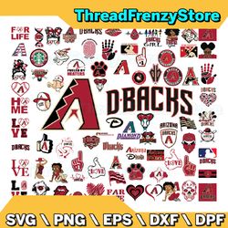 83 files arizona diamondbacks team bundles svg, mlb team svg, mlb svg, png, dxf, eps, jpg, instant download