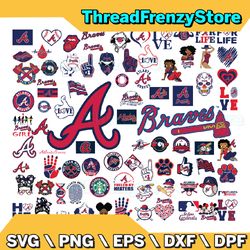 84 files atlanta braves team bundles svg, mlb team svg, mlb svg, png, dxf, eps, jpg, instant download