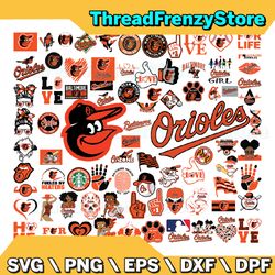 83 files baltimore orioles team bundles svg, baltimore orioles svg, mlb team svg, mlb svg, png, dxf, eps, jpg