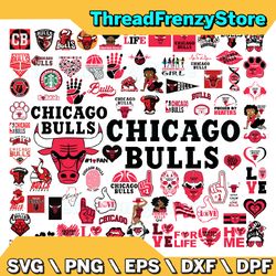 85 files chicago bulls team bundles svg, chicago bulls svg, nba teams svg, nba svg, png, dxf, eps, instant download