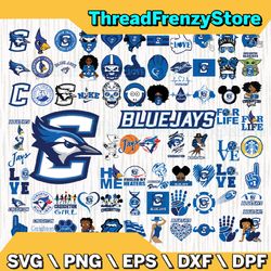 78 files creighton bluejays team bundle svg, creighton bluejays svg, ncaa teams svg, ncaa svg, png, dxf, eps