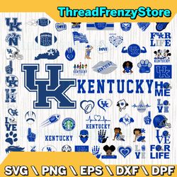 61 files kentucky wildcats team bundle svg, kentucky wildcats svg, ncaa teams svg, ncaa svg, png, dxf, eps