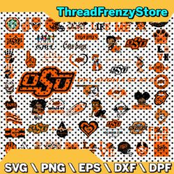 58 files oklahoma state cowboys team bundle svg, oklahoma state cowboys svg, ncaa teams svg, ncaa svg, png, dxf