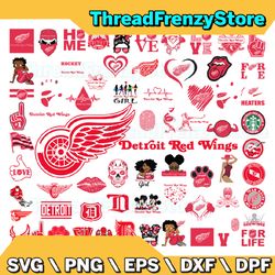 85 files detroit red wings team bundles svg, detroit red wings svg, nhl svg, nhl svg, png, dxf, eps, instant download