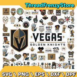 80 files vegas golden knights team bundles svg, vegas golden knights svg, nhl svg, nhl svg, png, dxf, eps