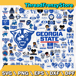 98 files georgia state panthers team bundle svg, georgia state panthers svg, ncaa teams svg, ncaa svg, png, dxf, eps