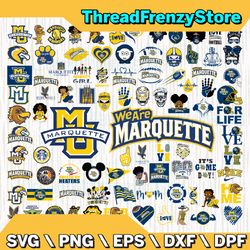 88 files marquette golden eagles team bundle svg, marquette golden eagles svg, ncaa teams svg, ncaa svg, png, dxf