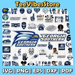 57 files georgia southern eagles team bundle svg, georgia southern eagles svg, ncaa svg, instant download