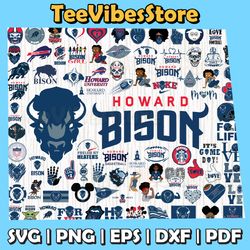 88 files howard bison team bundle svg, howard bison svg, ncaa teams svg, ncaa svg, instant download