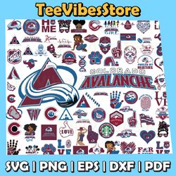 80 files colorado avalanche team bundles svg, colorado avalanche svg, nhl svg, nhl svg, instant download