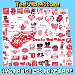 85 files detroit red wings team bundles svg, detroit red wings svg, nhl svg, nhl svg, instant download