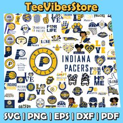 79 files indiana pacers team bundles svg, indiana pacers svg, nba teams svg, nba svg, instant download