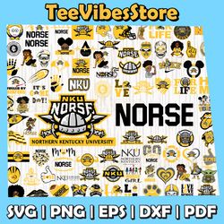 89 files northern kentucky norse team bundle svg, northern kentucky norse svg, ncaa svg, instant download