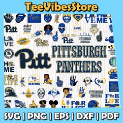 57 files pittsburgh panthers team bundle svg, pittsburgh panthers svg, ncaa teams svg, ncaa svg, instant download