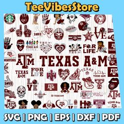 66 files texas a and m aggies team bundle svg, texas a&m aggies svg, ncaa teams svg, ncaa svg, instant download