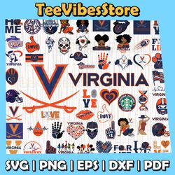 58 files virginia cavaliers team bundle svg, virginia cavaliers svg, ncaa teams svg, ncaa svg, instant download