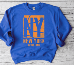 vintage new york basketball team retro royal sweatpng, new york basketball retro png, nyc png, basketball sweatpng, gift