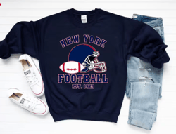 new york football vintage est 1925 unisex navy sweatpng, new york sports retro png, american football png