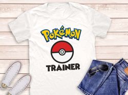 pokemon trainer shirt, detective pikachu shirt, pokemon shirt, detective pikachu movie, gift for kids, pokemon matching