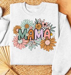floral mama png sublimation design download, mama png, mama floral png, mama flower png, mothers day png, mama floral