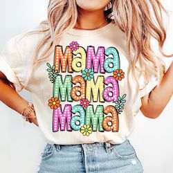 retro mama png sublimation design download, mama png, mama floral png, mama flower png, mothers day png, mama floral, mo