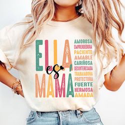 ella es mama png, retro mother png, blessed mom png, spanish mom, mom life png, mother's day png, mom png, gift for mom