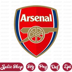 arsenal fc svg, soccer logo, digital file, logo print, svg for cricut, instant download, cut file, silhouette, clipart