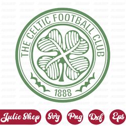 celtic fc svg, soccer logo, digital file, logo print, svg for cricut, instant download, cut file, silhouette, clipart