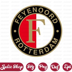 feyenoord rotterdam svg, soccer logo, digital file, logo print, svg for cricut, instant download, cut file, silhouette