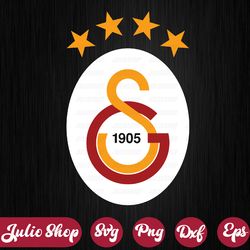 galatasaray sk svg, soccer logo, digital file, logo print, svg for cricut, instant download, cut file, silhouette