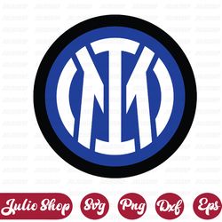 inter milan svg, soccer logo, digital file, logo print, svg for cricut, instant download, cut file, silhouette, clipart