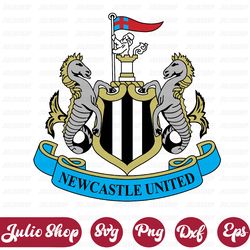 newcastle united svg, soccer logo, digital file, logo print, svg for cricut, instant download, cut file, silhouette