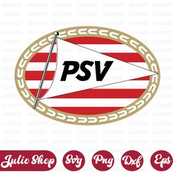 psv eindhoven svg, soccer logo, digital file, logo print, svg for cricut, instant download, cut file, silhouette,