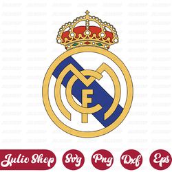 real madrid cf svg, soccer logo, digital file, logo print, svg for cricut, instant download, cut file, silhouette