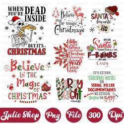 christmas bundle png, merry christmas png, christmas png, western png, santa claus png, bundle png, sublimation designs