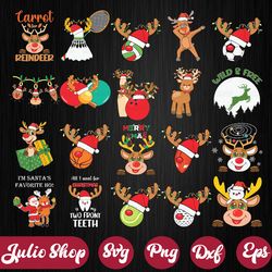 reindeer christmas bundle svg, christmas reindeer faces svg, girl reindeer, reindeer glasses, baby reindeer svg, reindee