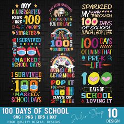 100 days of school svg bundle, happy 100 days of school svg , 100th day of school svg, school bundle svg, 100 days