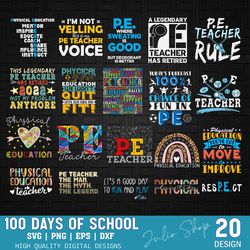 100 days of school svg bundle, happy 100 days of school svg, back to school svg, school bundle svg, 100 days teacher svg