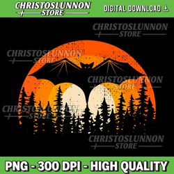 bats are cool lovely bat sunset school summer break graphic png, retro summer sublimation, aesthetic summer