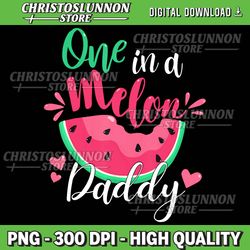 one in a melon daddy birthday party matching family group png, summer png, one in a melon png, watermelon png