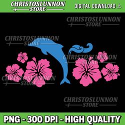 womens dolphin & flowers coconut girl y2k 2000s aesthetic summer png, beach bum summer png,retro summer png